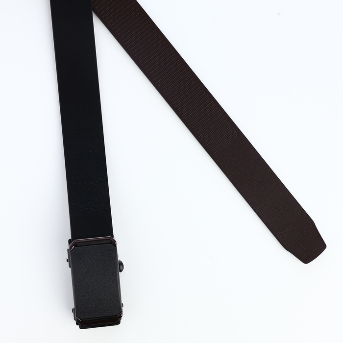 Ремень мужской, ширина 3,5 см, пряжка автомат, цвет чёрный Ремень мужской, ширина 3,5 см, пряжка автомат, цвет чёрный