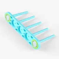 Органайзер для ниток на швейную машину, магнитный, 5 секций, 6.5&times;13 см, голубой