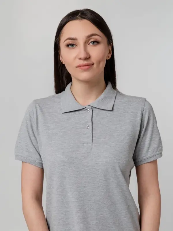 Рубашка поло женская Virma Stretch Lady, серый меланж, размер S