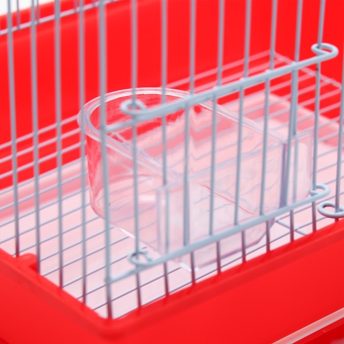 Клетка для птиц укомплектованная Bd-1/1d, 30 х 23 х 39 см, красная Клетка для птиц укомплектованная Bd-1/1d, 30 х 23 х 39 см, красная