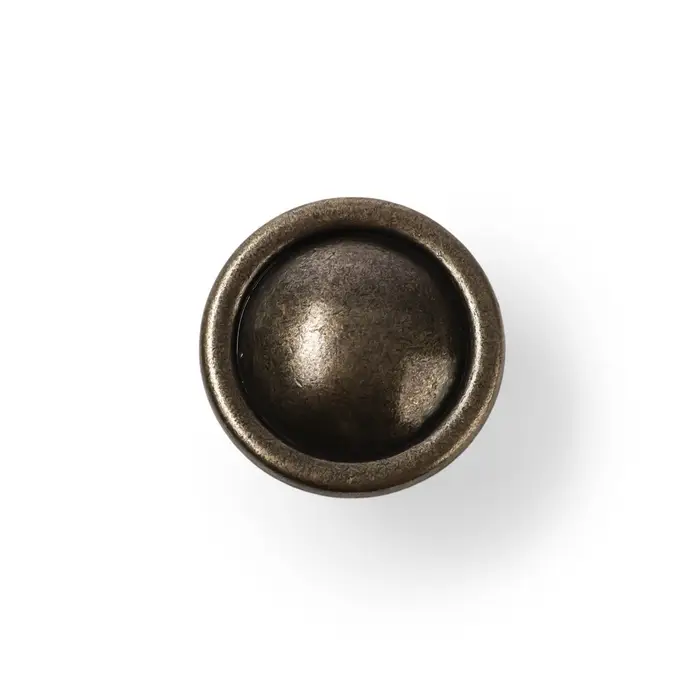 Ручка-кнопка ТУНДРА РК118AB, d=30 мм, бронза