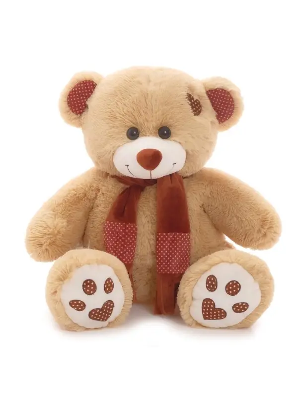 Мягкая игрушка &laquo;Медведь Тони с шарфом&raquo;, цвет кофейный, 45 (91) см