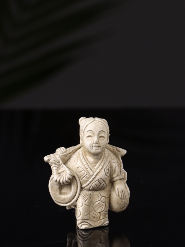 Набор фигур "Нэцкэ" 20х10х7 см, бежевый