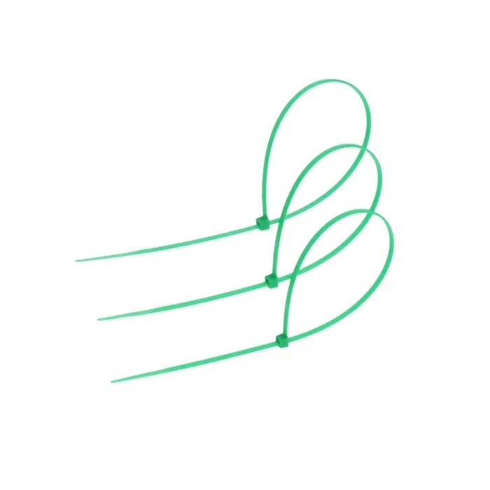 Хомут нейлоновый для стяжки, ТУНДРА, 3.6×250 мм, зеленый, 25 шт.