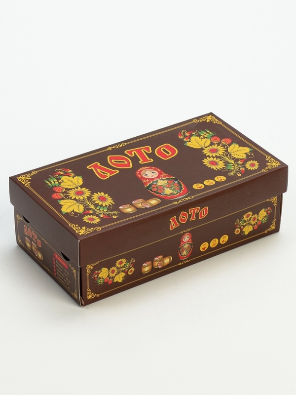 Русское лото настольная игра  Русское лото настольная игра "Матрешка", бочонок 2.7 х 2.1 см, 24 карточки 21.4 х 7.9 см