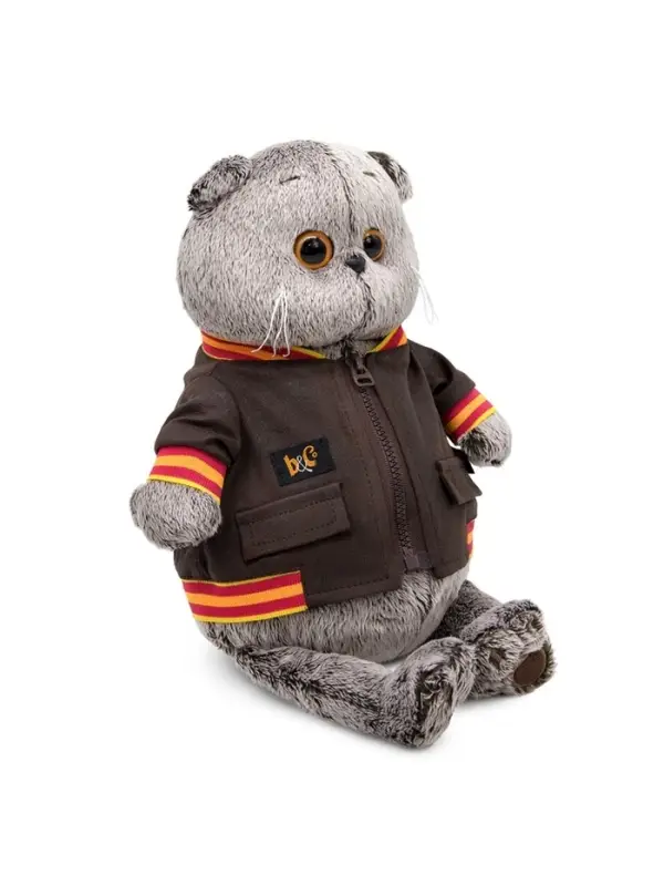 Мягкая игрушка &laquo;Кот Басик в кожаной куртке&raquo;, 22 см