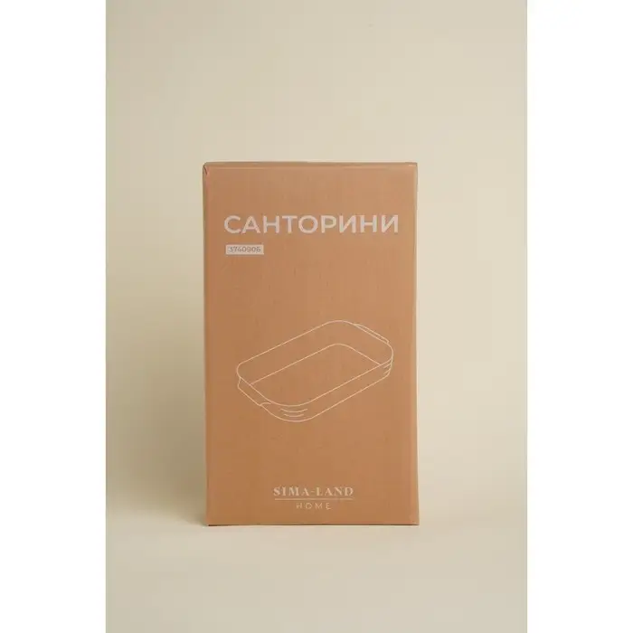 Форма для запекания SL Home &laquo;Санторини&raquo;, 2.5 л, 36&times;20.5&times;6.5 см, жаропрочная керамика, белая