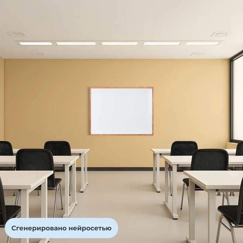 Доска магнитно-маркерная 90х120 Attache Wood дерев.рама
