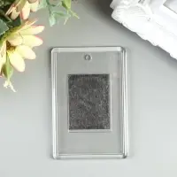 Заготовка акрилового магнита, 5&times;7.5 см, прозрачный, (набор 2 детали+пакет)