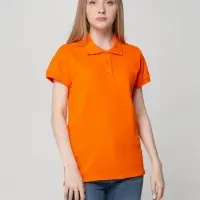 Рубашка поло женская Virma lady, оранжевая, размер M
