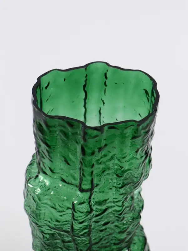 Ваза «Гоэтано», 30×13 см, стекло, зелёная
