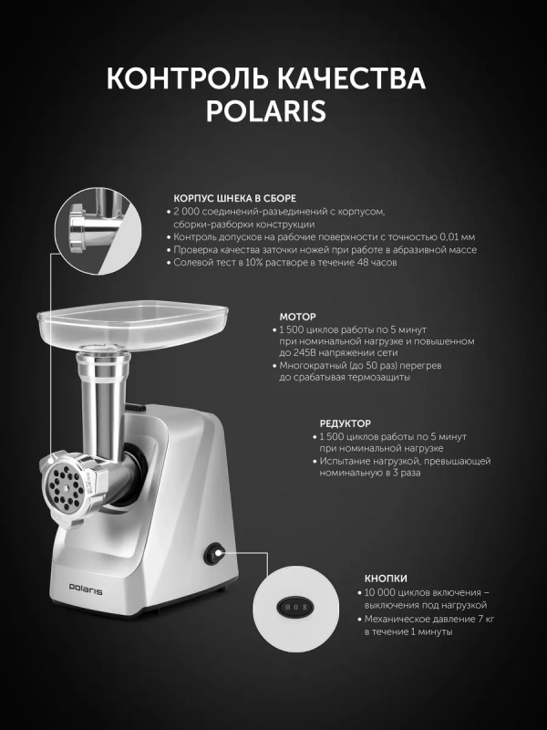 Мясорубка электрическая PMG 2077 RUS Мясорубка электрическая PMG 2077 RUS