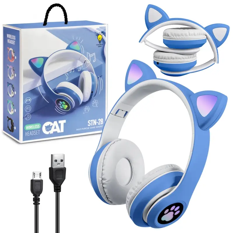 Наушники Bluetooth STN-28 синие (80шт/кор) Наушники Bluetooth STN-28 синие (80шт/кор)