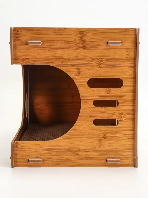 Когтеточка-лежанка "Пижон" из гофрокартона с кошачьей мятой "Таунхаус", 44 х 33 х 32 см