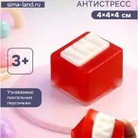 Сквиш антистресс - игрушка &laquo;Майнкрафт&raquo;, красный
