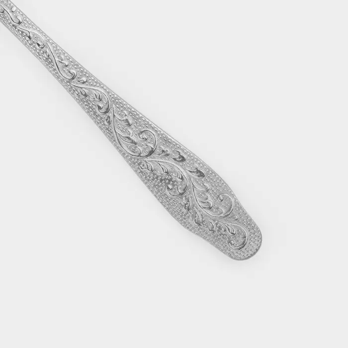 Ложка чайная &laquo;Дубрава&raquo;, толщина 2 мм, цвет серебряный