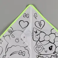 Воздушный змей - раскраска Funny toys &laquo;Кролик и друзья&raquo;, 80 см, 6 фломастеров