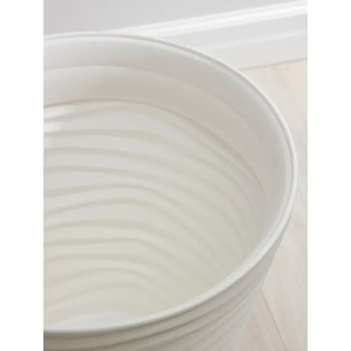 Кашпо для цветов &laquo;Дюна&raquo;, 50 л, d=45 см, h=45 см, пластиковое, белое