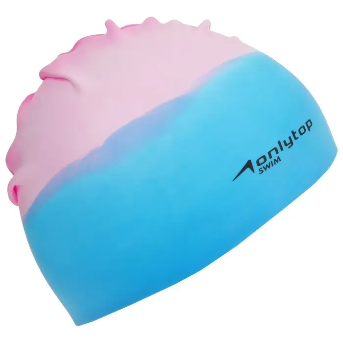 Шапочка для плавания взрослая ONLYTOP Swim, силиконовая, обхват 54-60 см, МИКС