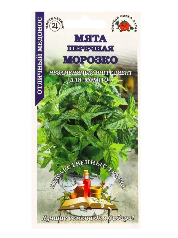 Семена Мята Морозко /Сотка/ 0,03г/ перечная многолет. до 50см /*1500 Семена Мята Морозко /Сотка/ 0,03г/ перечная многолет. до 50см /*1500