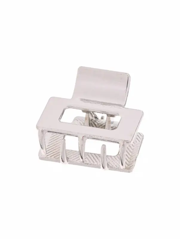 Крабик для волос &laquo;Брианна&raquo;, прямой, 2.5 см, серебристый