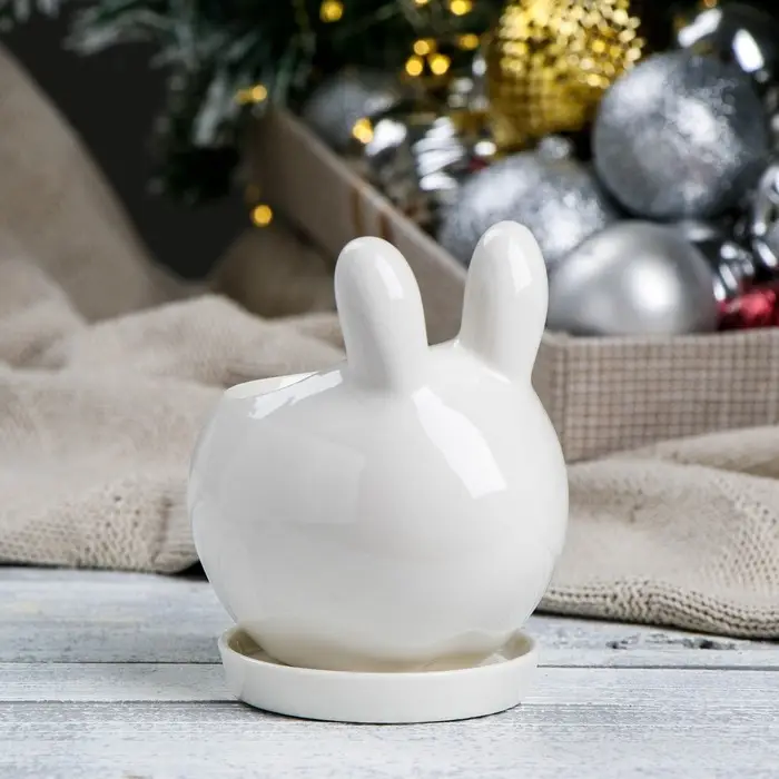 Горшок  Горшок "Зайчик" 11*8*10см