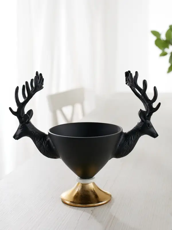 Конфетница &laquo;Олени&raquo;, 30&times;14.5&times;24 см, алюминий