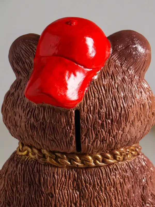 Копилка Копилка "Хомяк в кепке" 20 см, коричневый