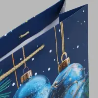 Пакет подарочный &laquo;Морозные узоры&raquo;, 33&times;10&times;42.5 см