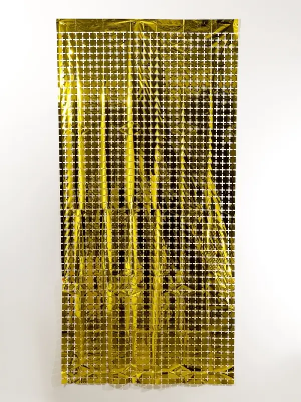 Занавес для фотозоны &laquo;Квадраты&raquo; цвет золотой 1*2 м