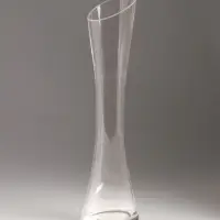 Ваза стекло настольная "Николетт" 24,5х6,5 см, прозрачный