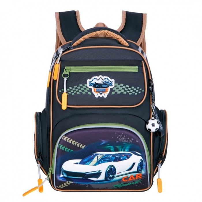 Рюкзак каркасный 35 х 26 х 18 см, Across ACS1, наполнение: мешок, чёрный/оранжевый ACS1-4 Рюкзак каркасный 35 х 26 х 18 см, Across ACS1, наполнение: мешок, чёрный/оранжевый ACS1-4