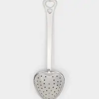 Ситечко для чая Доляна &laquo;Сердце&raquo;, 14.5&times;4 см, нержавеющая сталь, серебристое
