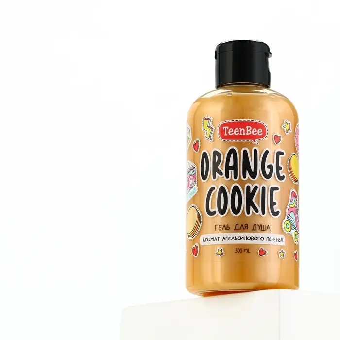 Гель для душа женский, 300 мл, аромат апельсинового печенья, TeenBee