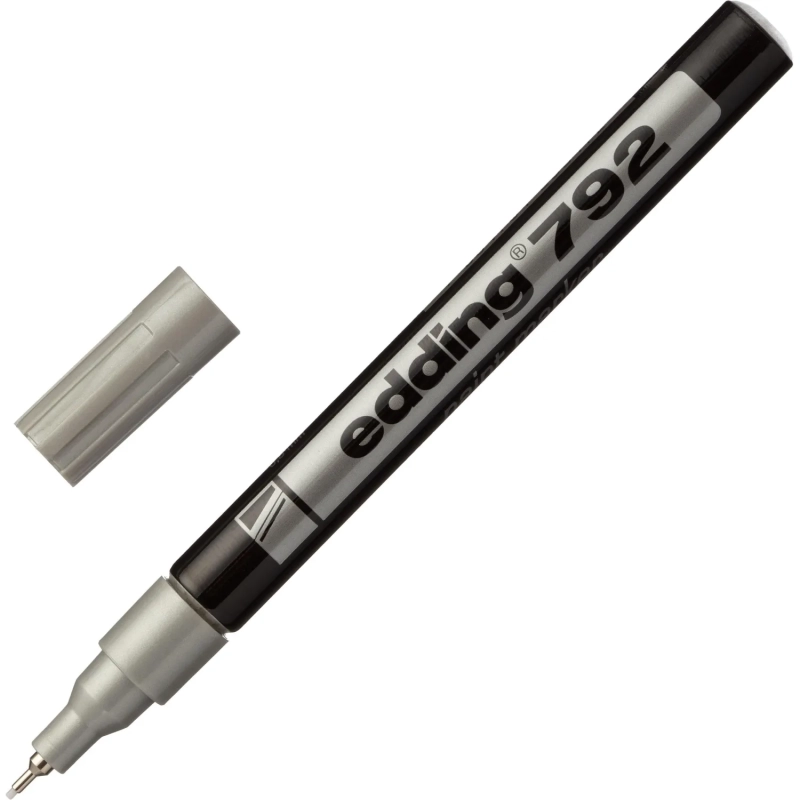 Маркер лаковый EDDING E-792/54 серебряный 0,8мм, пласт. корп