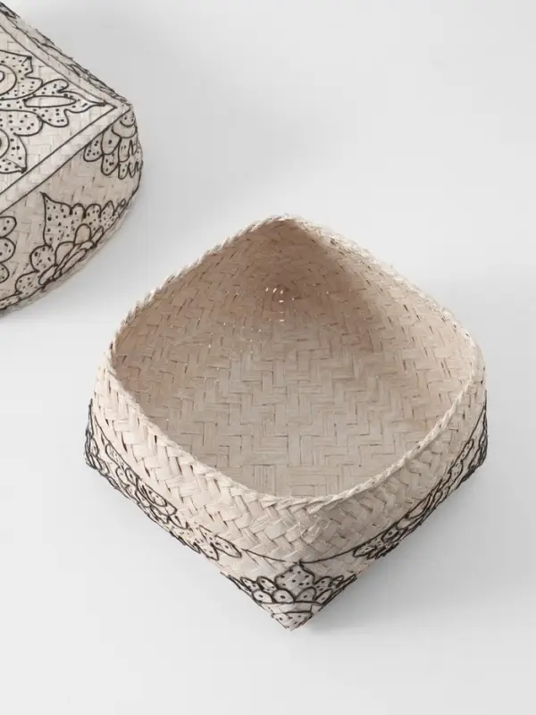 Корзинка плетёная &laquo;Бонтанг&raquo;, 19&times;19&times;14 см, бамбук, светлая