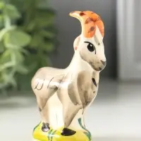 Фигурка фарфор &laquo;Козёл Гор&raquo;, 9 см, гжель, цветная