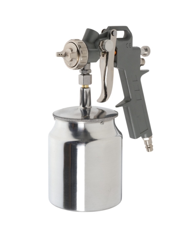 Краскораспылитель пневматический ТУНДРА, до 4 бар, сопло 1.5 мм, нижний бачок 0.75 л Краскораспылитель пневматический ТУНДРА, до 4 бар, сопло 1.5 мм, нижний бачок 0.75 л