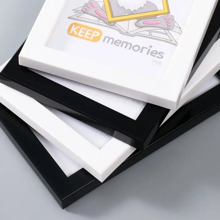 Набор рамок Набор рамок "Формат" 10х15 см, 4 шт. цвет чёрный/белый (стекло)