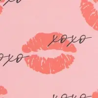 Бумага упаковочная крафт &laquo;Поцелуи&raquo;, 70&times;100 см