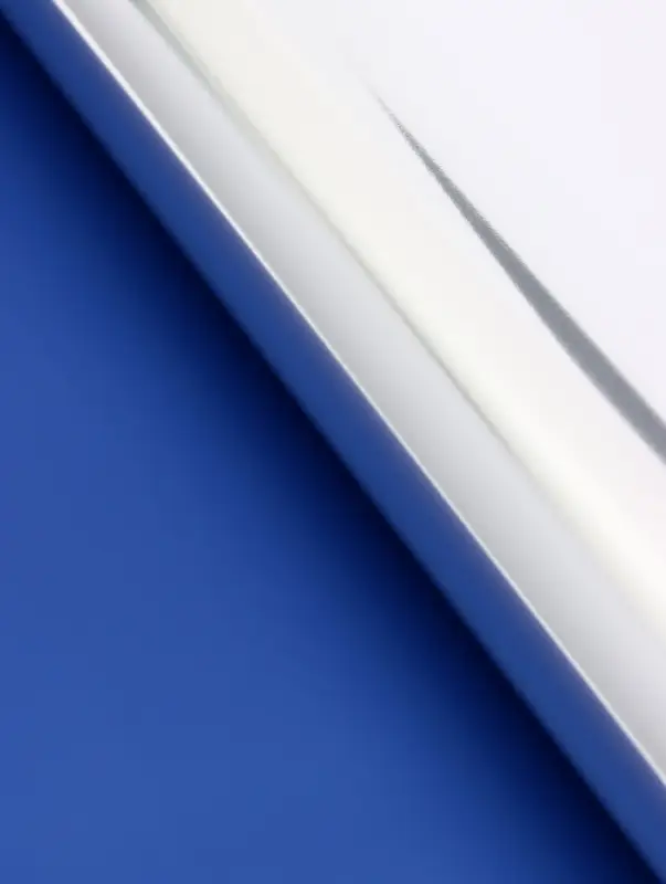 Пленка для цветов, «Серебряная сторона», синий, 57×57±1 см