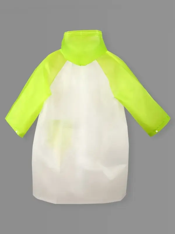 Дождевик детский &laquo;Гуляем под дождём&raquo;, рост 116-134 см, ЭВА 85 г, зелёный