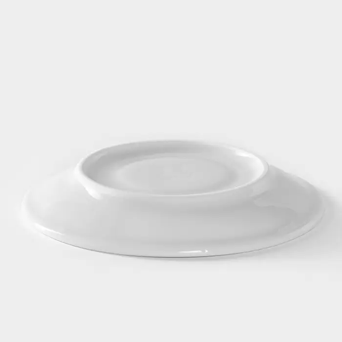 Блюдце Добрушский завод &laquo;Бельё&raquo;, d=11.5 см, фарфор, белое