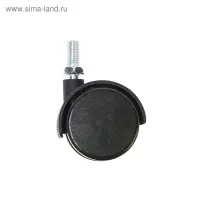 Колесо мебельное, d=40 мм, штырь, черный