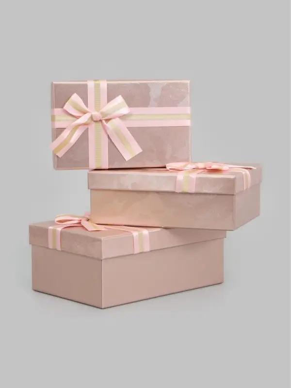 Набор подарочных коробок 3 в 1, прямоугольные 23&times;16&times;9.5 21&times;14&times;8.0 19&times;12&times;6.5 см