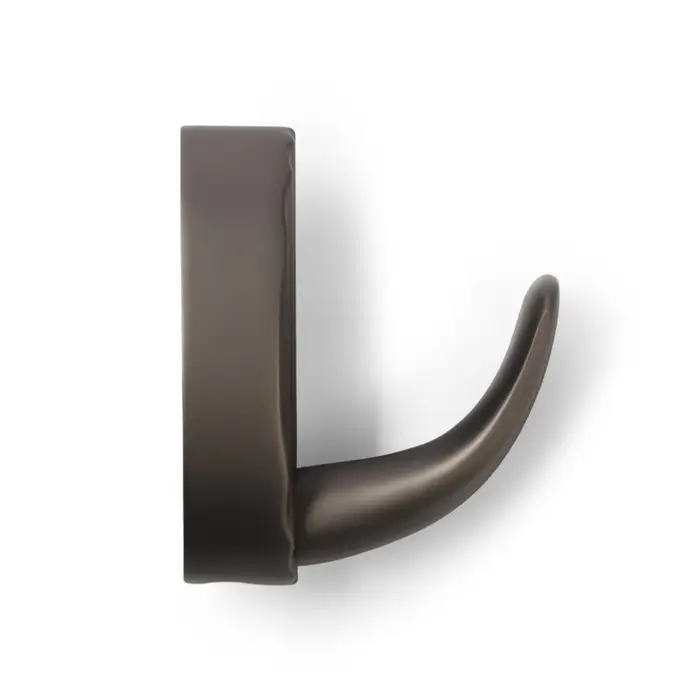 Крючок мебельный CAPPIO SEA, однорожковый, цинк, цвет графит