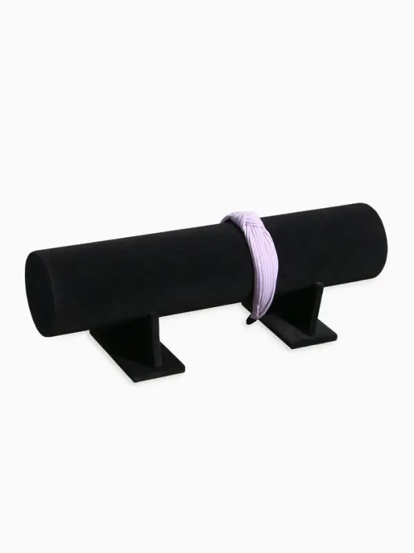 Подставка под ободки &laquo;QF. Флок&raquo;, d=11 см, 50&times;17.5&times;16.5 см, чёрная