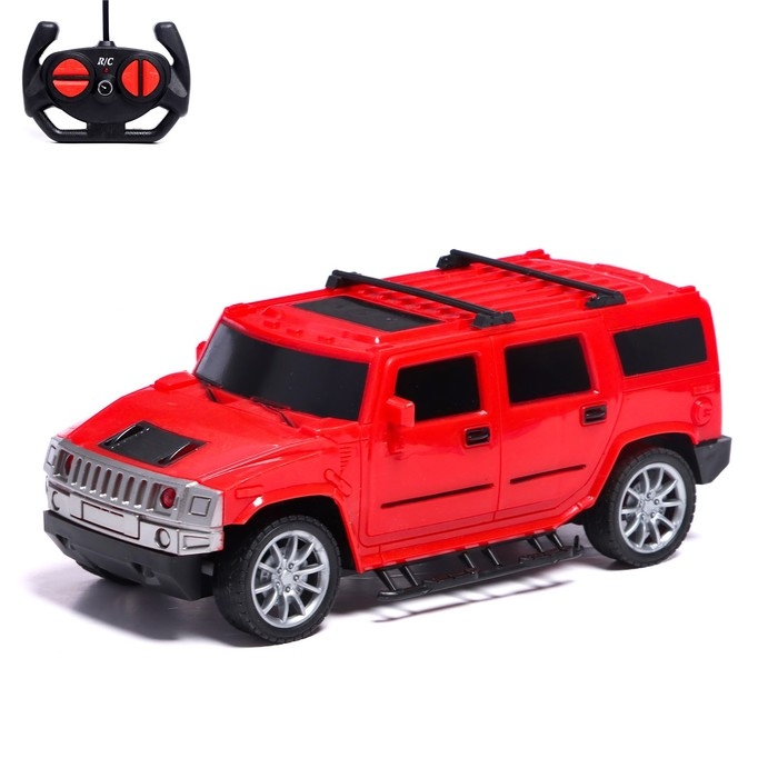 Джип радиоуправляемый «Внедорожник», 1:18, свет, работает от батареек, цвет красный Джип радиоуправляемый «Внедорожник», 1:18, свет, работает от батареек, цвет красный