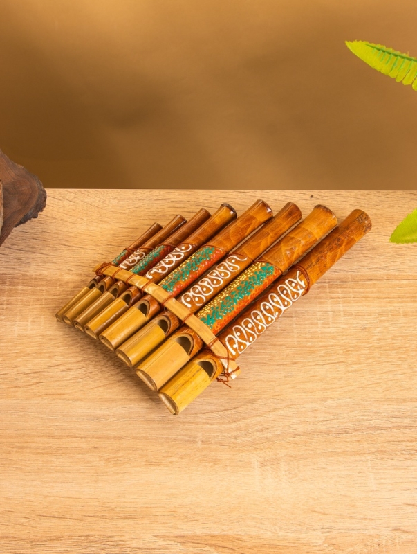 Сувенирный музыкальный инструмент «Флейта Пана», 11×20×3 см, бамбук Сувенирный музыкальный инструмент «Флейта Пана», 11×20×3 см, бамбук