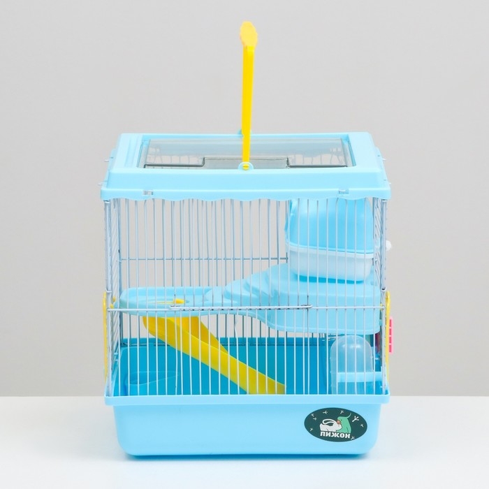 Клетка для грызунов Клетка для грызунов "Пижон", 27 х 21 х 27 см, голубая